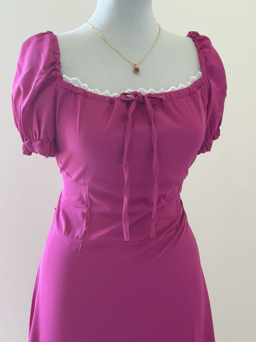 Summer dress with lace