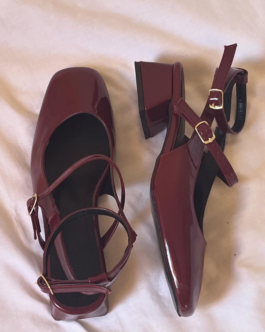 Burgundy shoes