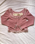 Pull rose coquette